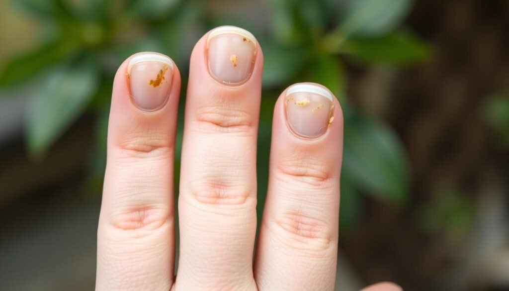 Nails Showing Signs of Biotin Deficiency