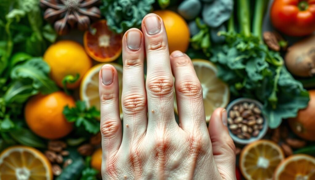 Nutrient deficiencies and onychorrhexis