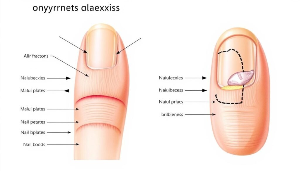 Onychorrhexis and Nail Health Diagram