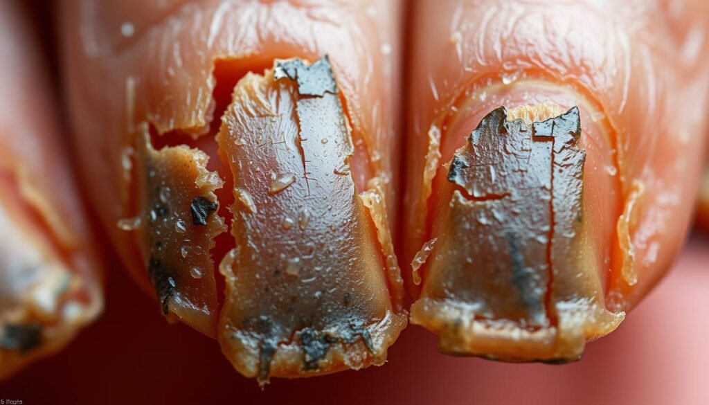 keratin damage in nails