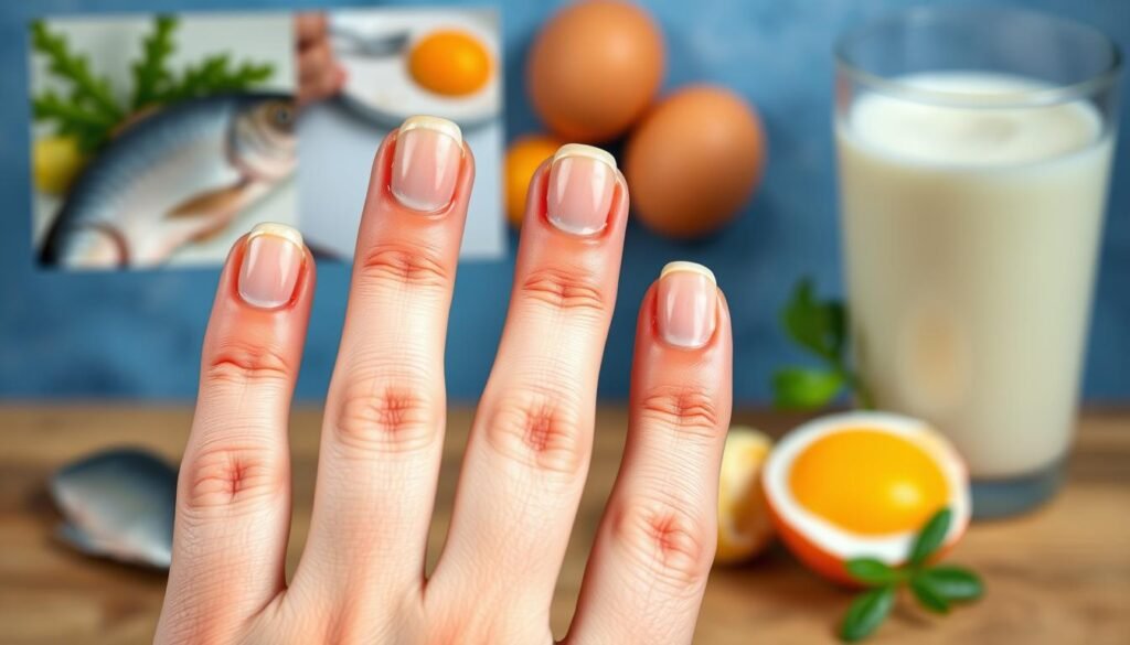 Vitamin D deficiency symptoms related to nail health