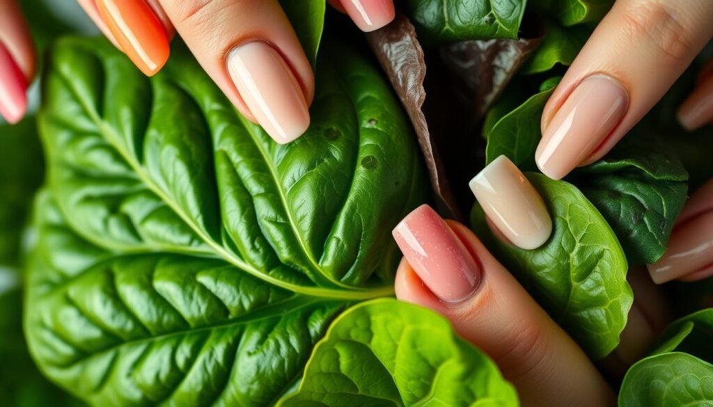 spinach for healthy nails